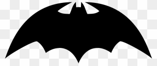 Silhouette Headgear Character Line Clip Art - Batman Symbols - Png Download