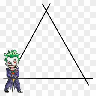 #triangle #geometric #clown #batman #horror #killer - Cartoon Clipart