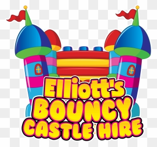 Shiny Bouncy Castle Cartoon Clipart
