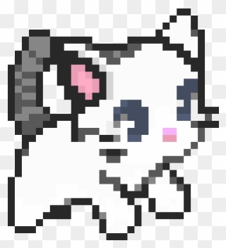 Cute Cat Pixel Art Clipart