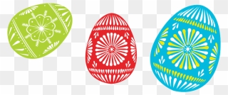Colour Easter Eggs Clipart , Png Download - Easter Egg Clip Art Transparent Png