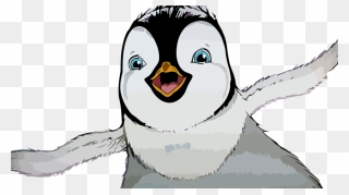Happy Feet Very Cute Face Penguin Clipart Png - Happy Feet Penguin Clip Art Transparent Png
