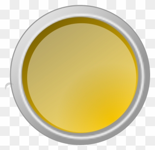 Button Yellow Push Svg Clip Arts - Circle - Png Download