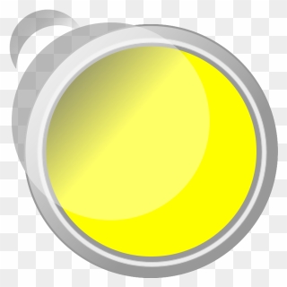 Push Button Yellow Glossy Svg Clip Arts - Weddingwire - Png Download