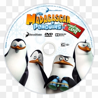 Penguins Of Madagascar Clipart Merry Christmas - Madagascar Penguins In A Christmas Caper Dvd - Png Download