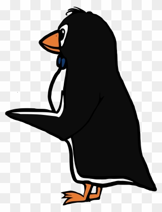 Pointing Penguin Clipart