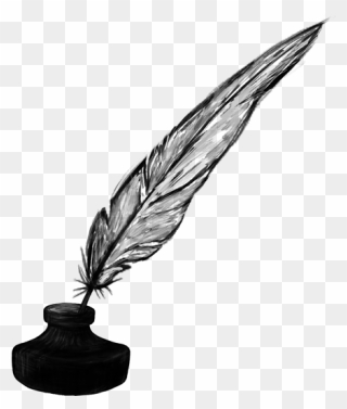 Quill And Ink Png - Ink Feather Pen Png Clipart