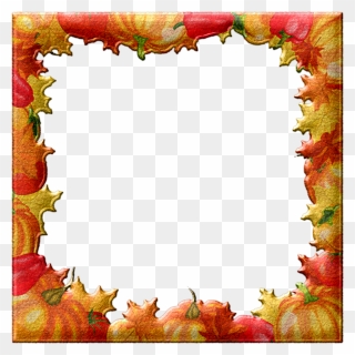 Transparent October Border Clipart - Fall Leaves Powerpoint Background - Png Download