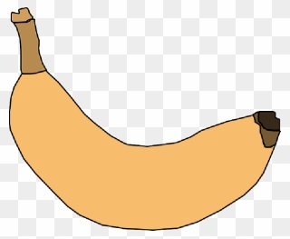 Food, Fruit, Outline, Yellow, Cartoon, Banana, Bananas - Banana Clip Art - Png Download