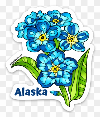 Alaska State Symbols Coloring Pages Clipart