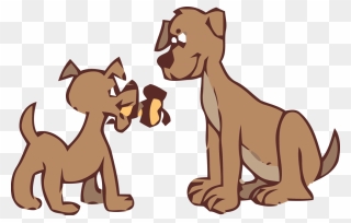 Clip Art Two Dogs - Png Download