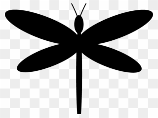 Black Dragonfly Clipart - Png Download