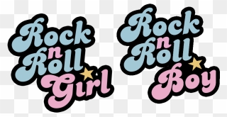 Rock N Roll Girl And Boy Shirt Logo - Finding Nemo Rock N Roll Girl Clipart