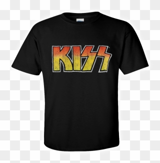 Details About Kiss Official T-shirt Vintage Logo Heavy - Keith Haring Best Buddies T Shirt Clipart