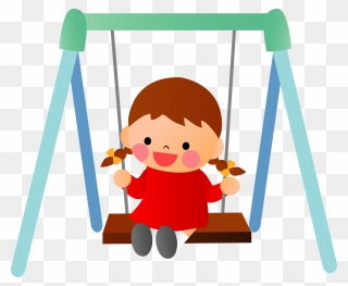 Playing Swing Cartoon Png Clipart
