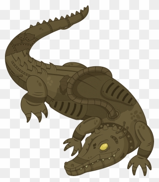 Steampunk Alligator Clipart - Nile Crocodile - Png Download