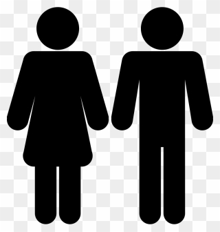 Female And Male Shapes Silhouettes Svg Png Icon Free - Brother And Sister Icon Png Clipart
