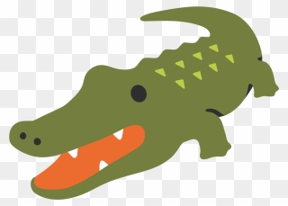 Transparent Alligator Clipart - Emoticone Crocodile - Png Download