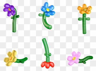 Grown Up Flowers Playlab Clipart