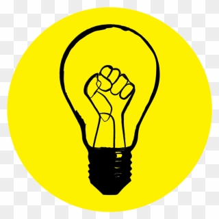 Lightbulbs Abolition Science Black Yellow - Abolition Science Clipart