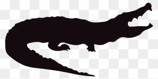 Gator Clipart Clip Art - Black And White Crocodile Clipart - Png Download