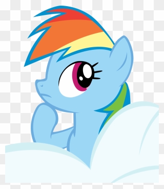 Thinking Rainbow Dash - My Little Pony Rainbow Dash Thinking Clipart