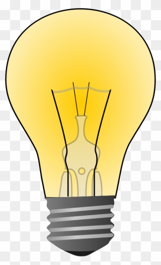 Free Incandescent Light Bulb - Light Bulb Clipart - Png Download