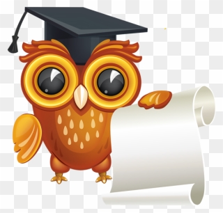 Graduation Clipart Owl - Education Owl Clipart - Png Download