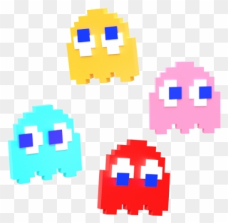 Pacman 4 Icon - Pac Man Ghost Png Clipart