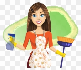 Lady Clipart Housekeeping - Housekeper Png Transparent Png