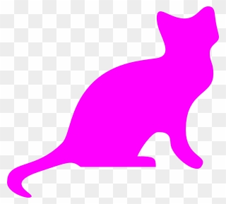 Transparent Cats Clipart - Purple Cat Png