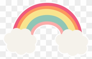 Rainbow Clip Pastel - Arcoiris Png Transparent Png