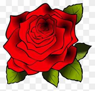 Red Rose Svg Clip Arts - Rose Clipart - Png Download