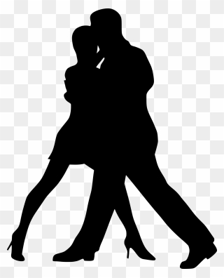 Dance Silhouette Clipart At Getdrawings - Clipart Dancing Couple Silhouette - Png Download