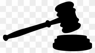 Gavel Clip Art Court Openclipart Judge - Gavel Silhouette Png Transparent Png