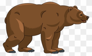 Bear Clipart - Grizzly Bear - Png Download