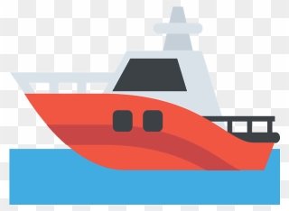 Motor Boat Emoji Clipart - Emoji Bateau - Png Download