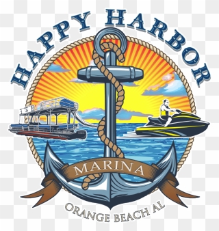 Happy Harbor Marina Logo Clipart