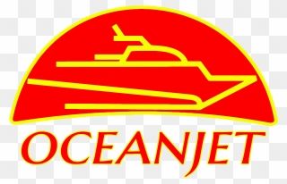 Ocean Jet Ferry Logo Clipart