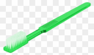 Tooth Brush Green Clip Arts - Green Toothbrush Clipart - Png Download