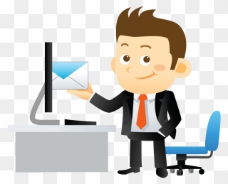 Email Marketing Clipart Animated - Jokes On Private Job - Png Download