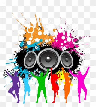 #partytime #disco #freetoedit - Poster Background Colourful Music Clipart