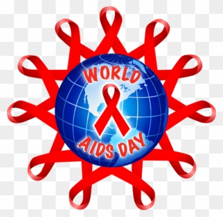 World Aids Day Red Ribbon - Hiv Aids Art Clipart