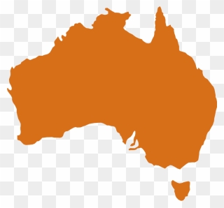Vector Australia Map Outline Clipart