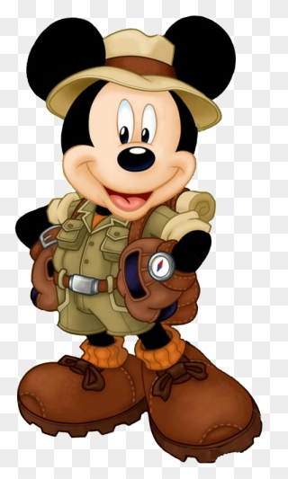 Transparent Minnie Mouse Png - Mickey Mouse Safari Png Clipart