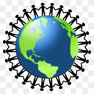 Everyone Holding Hands Around The World Clipart