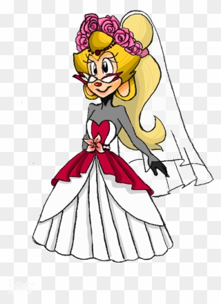 Wedding Dress - Cartoon Clipart