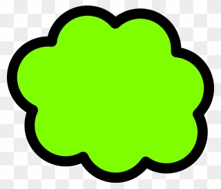 Clipart Clouds Green - Green Cloud Clipart - Png Download