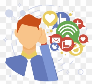 Transparent Social Listening Icon Clipart