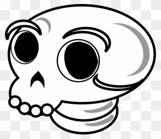 Abstract Skull Image - Cara De Um Esqueleto Clipart